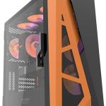 Caixa ATX DLZ31 (Preto/Laranja) - DARKFLASH