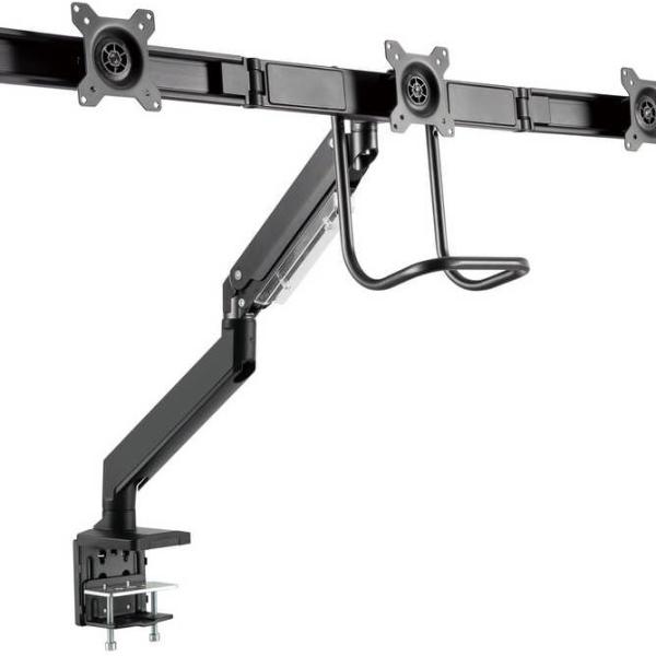 Suporte de Mesa p/ 3 Monitores 17~27 (Preto) - NAPOFIX