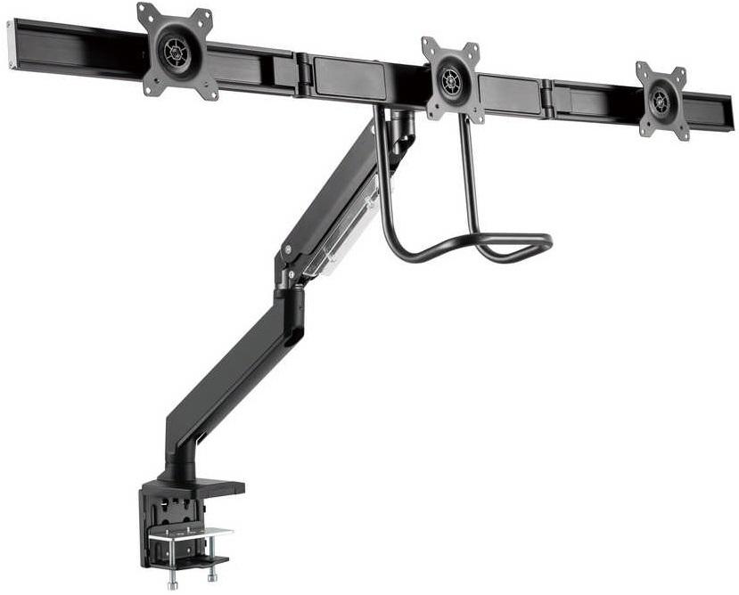 Suporte de Mesa p/ 3 Monitores 17~27 (Preto) - NAPOFIX