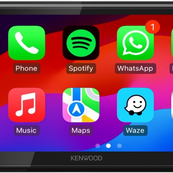 Auto Rádio Tátil 6.8 DMX5023DABS 4x 50W Bluetooth (MP3/WMA/AAC/WAV/FLAC) - KENWOOD