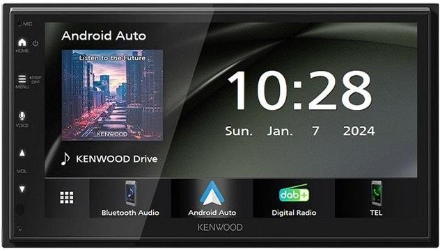 Auto Rádio Tátil 6.8 DMX6523DABS 50W Bluetooth (AAC/FLAC/MP3/OGG/WAV/WMA) - KENWOOD