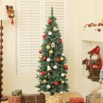 Árvore de Natal 150 cm Árvore de Natal Artificial com 395 Ramos e Suporte de Metal Árvore de Natal para Interior Verde