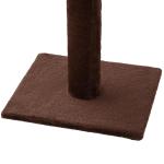 Árvore Arranhadora para Gatos Arranhador para Fixar ao Teto Altura Ajustável com Plataformas Poste de Sisal 40x34x230 - 260cm Marrom