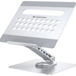 Docking Station USB - C 7 - EM - 1 c/ Suporte Dobrável p/ Tablet (Prateado) - CONCEPTRONIC