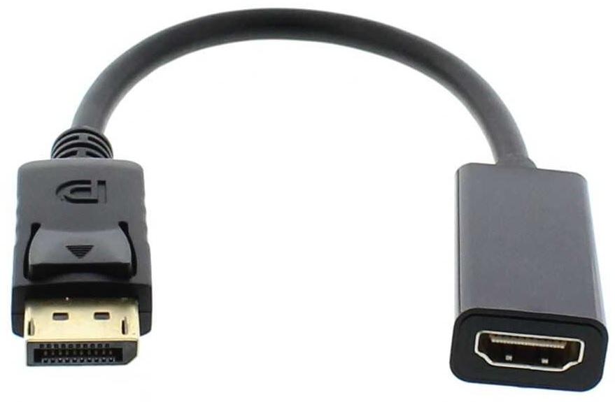 Conversor DisplayPort Macho - HDMI Femea (20cm)