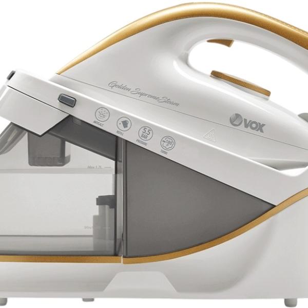 Ferro de Engomar a Vapor c/ Caldeira DPS7220 2400W (Branco/Dourado) - VOX