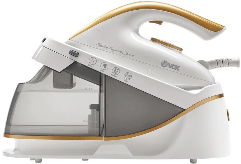 Ferro de Engomar a Vapor c/ Caldeira DPS7220 2400W (Branco/Dourado) - VOX