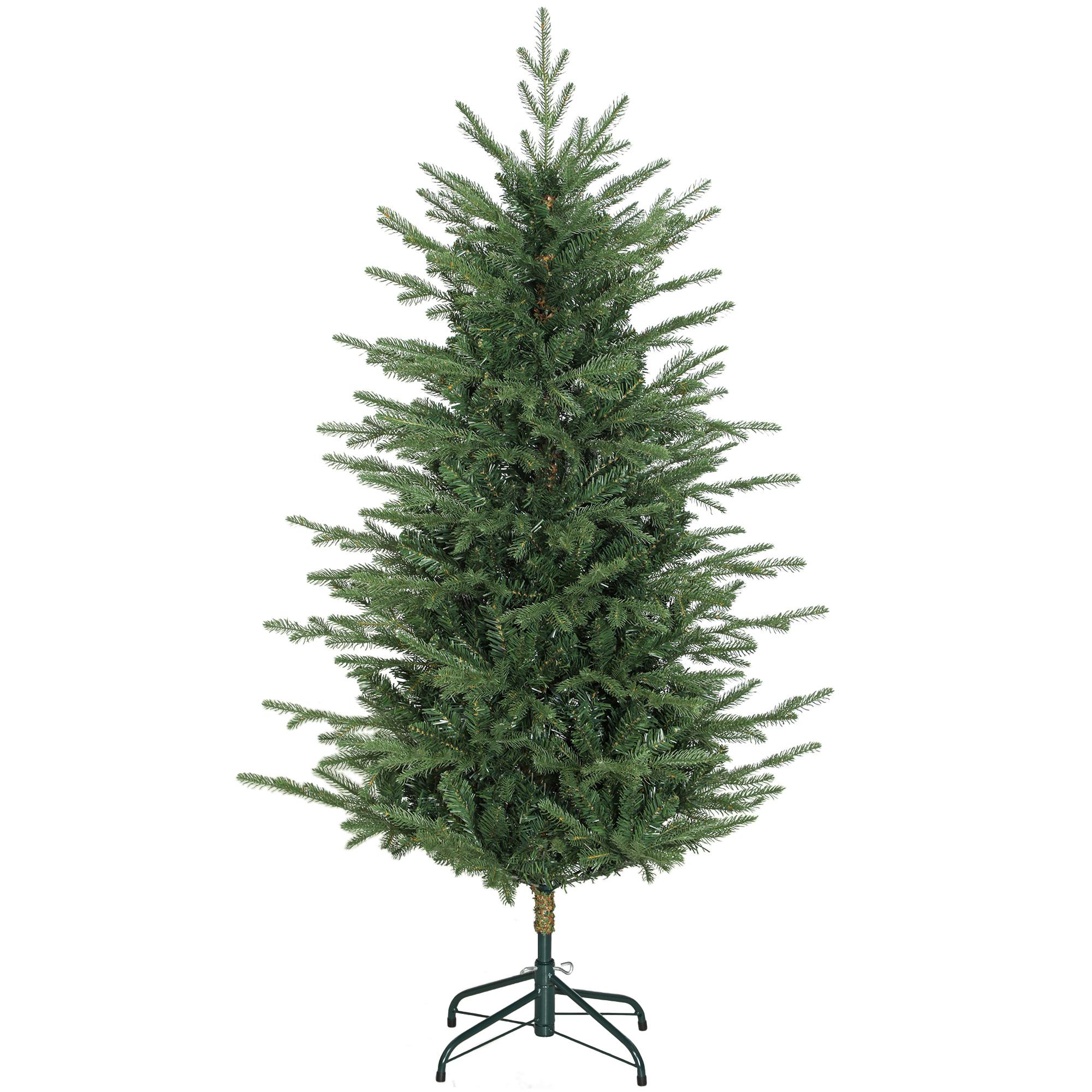 Árvore de Natal Artificial 150 cm com 1186 Ramos Densos Suporte Metálico Dobrável para Interior Verde