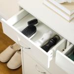 Sapateira Estreito com 2 Compartimentos e 2 Gavetas para 12 Pares de Sapatos 80x30x91,5 cm Branco