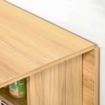 Mesa de Sala de Jantar Dobrável com Rodas Mesa Multifuncional para Sala de Jantar com 3 Formas 140x80x74cm Madeira