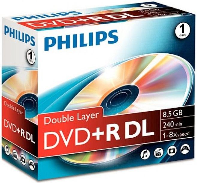 Disco DVD+R DL 240 Min 8.5GB 8x - PHILIPS