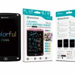 Tablet de Escrita LCD Colorido para Crianças – 10” Polegadas, DRAW-04 Negro