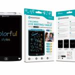 Tablet de Escrita LCD Colorido para Crianças – 12” Polegadas, DRAW-06 Branco