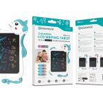 Tablet de Escrita LCD Infantil 10'' Polegadas - Ecrã Colorido, Design de Unicórnio Azul DRAW-09