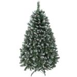 Árvore de Natal Artificial 150 cm Árvore de Natal com 581 Ramos com Efeito Neve 44 Pinhas Verde