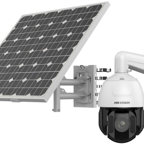 Câmara de Vigilância IP Domo PTZ Solar 4G 4Mpx 4.8~120mm c/ Painel Solar - HIKVISION