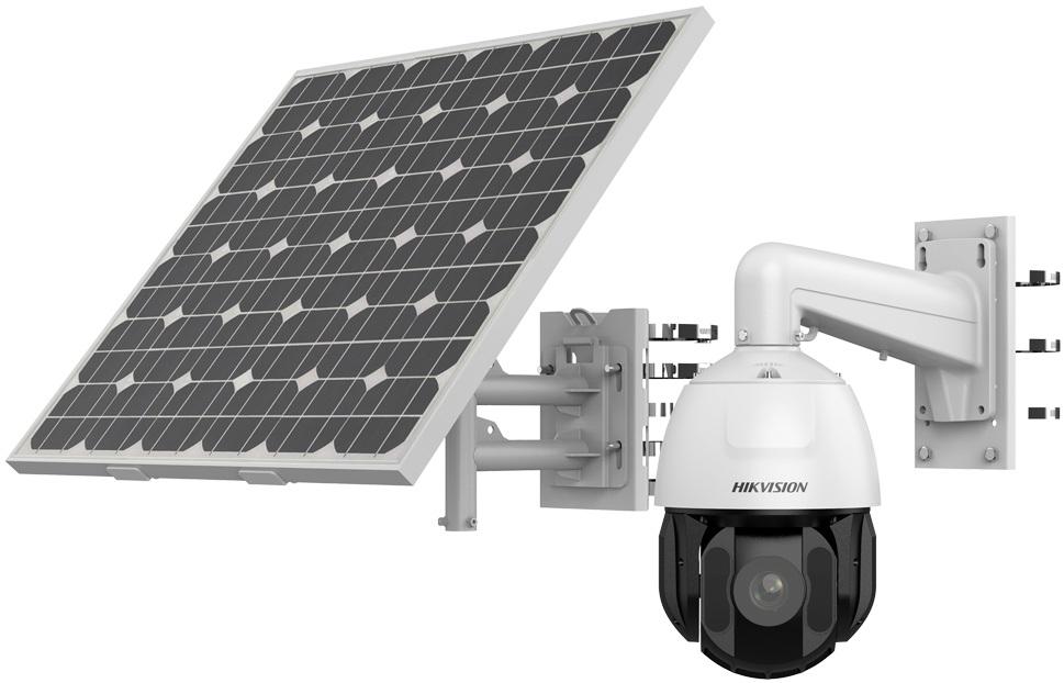 Câmara de Vigilância IP Domo PTZ Solar 4G 4Mpx 4.8~120mm c/ Painel Solar - HIKVISION