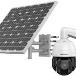 Câmara de Vigilância IP Domo PTZ Solar 4G 4Mpx 4.8~120mm c/ Painel Solar - HIKVISION