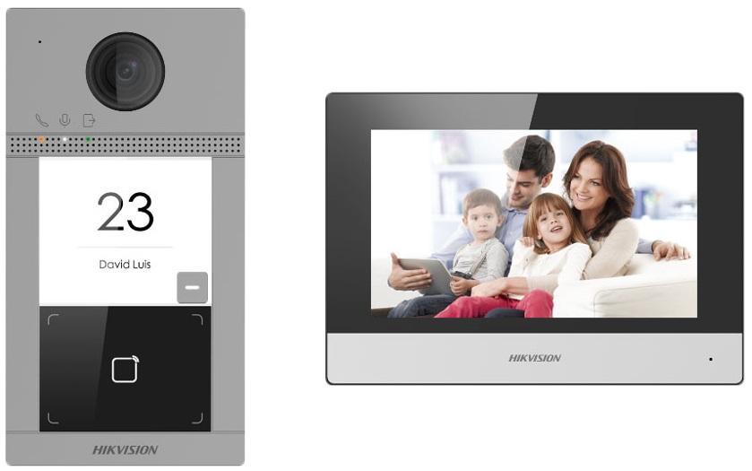 Vídeo Porteiro 7 Tátil IP & Wi - Fi c/ Câmara 2 Mpx - HIKVISION