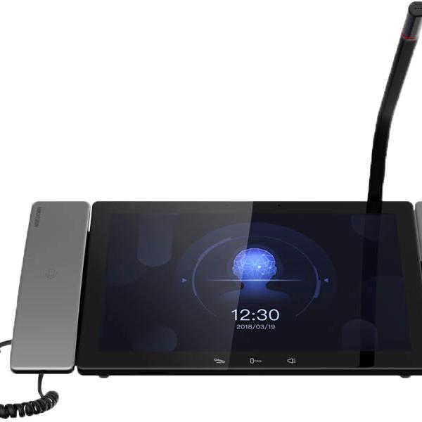 Monitor IPS 10.1 Tátil p/ Vídeo Porteiro c/ Microfone/Telefone - HIKVISION