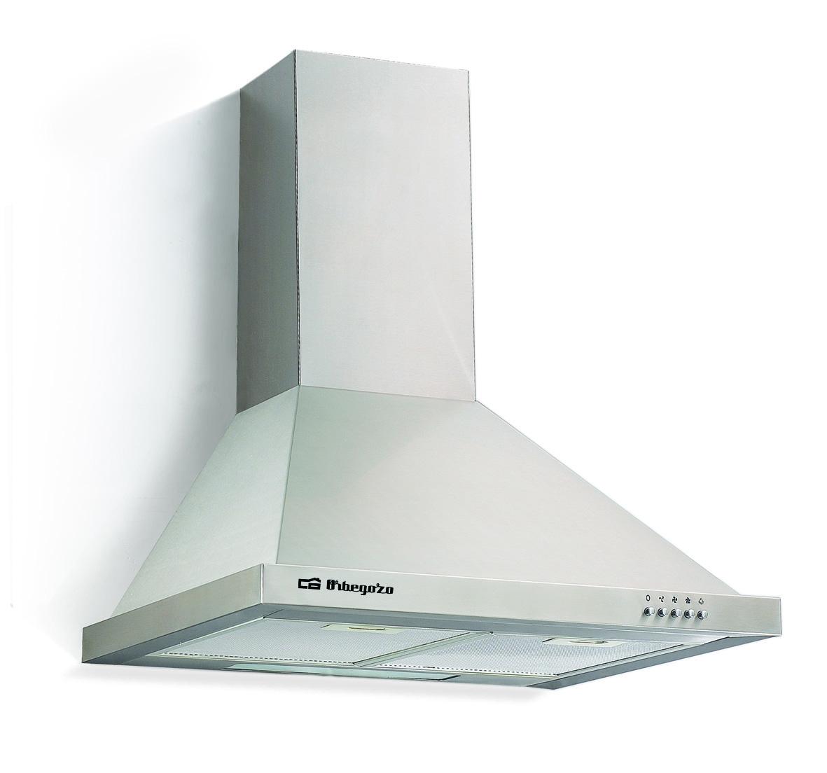 Exaustor Chaminé Decorativa em Aço Inoxidável 190W (60cm) - ORBEGOZO