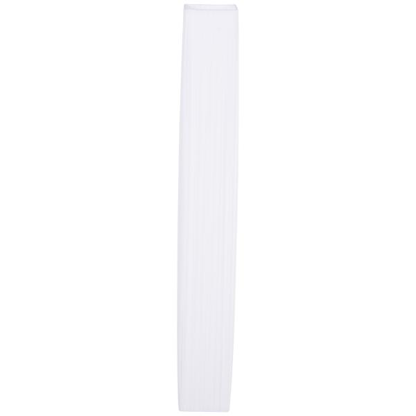 Candeeiro de Pé com 2 Casquilhos E27, Ecrã em Tecido, Interruptor de Pedal e Base em Aço Inoxidável, Branco