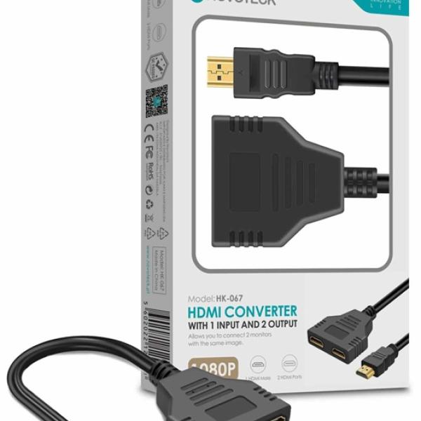 Spliter HDMI Macho - 2x HDMI Fêmea - NOVOTECK