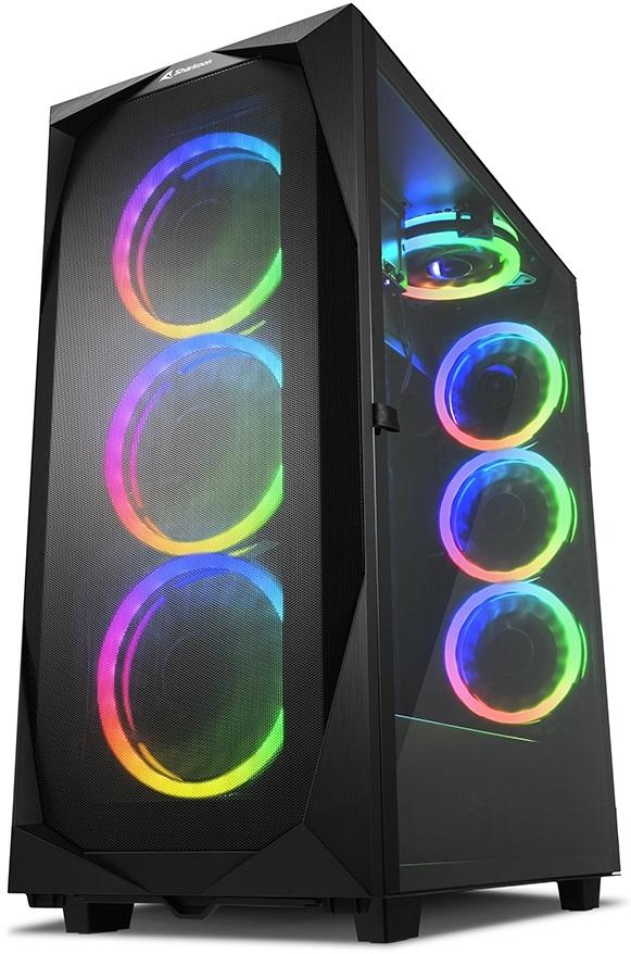 Caixa ATX REV300 RGB (Preto) - SHARKOON