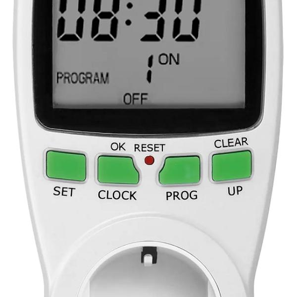 Temporizador Diário/Semanal 3680W 16A c/ Display - VIRONE