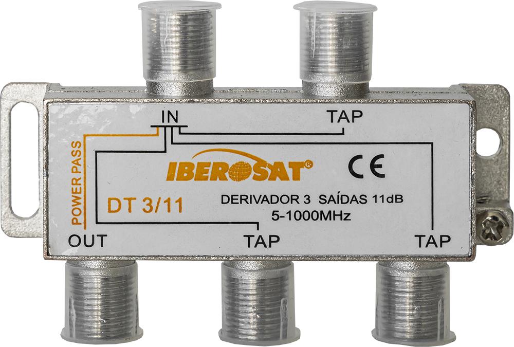 Derivador 4 Vias 5 - 1000MHz 11dB - IBEROSAT