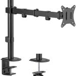 Suporte de Mesa Giratório / Inclinado ECO p/ Monitor 17~32 (3 Pivôs) - AISENS