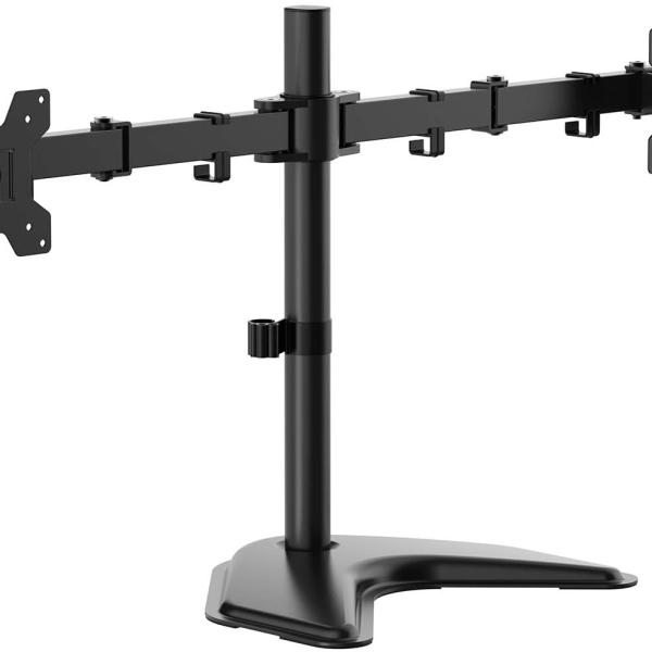 Suporte de Mesa p/ 2 Monitores 10Kg 17 - 32 (Preto) - AISENS