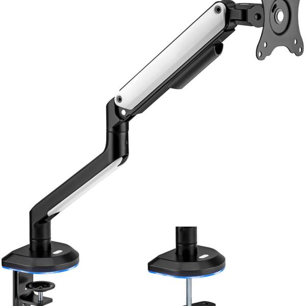 Suporte de Mesa p/ 3 Monitores 9kg 17 - 32 (Preto e Branco) - AISENS