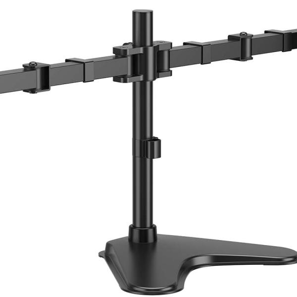Suporte de Mesa p/ 2 Monitores 20Kg 17 - 35 (Preto) - AISENS