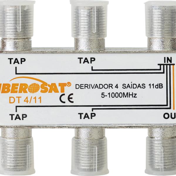 Derivador 5 Vias 5 - 1000MHz 11dB - IBEROSAT