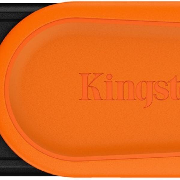 Pen Drive DataTraveler Exodia S USB 3.2 256GB (Preto/Laranja) - KINGSTON