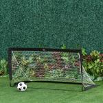 Balizas de Futebol Dobráveis para Crianças e Adultos com Saco de Transporte para Exterior Treino 183x90x90 cm Preto