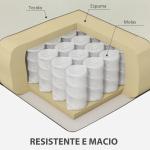 Poltrona Sala de Estar Estofada em Veludo Poltrona de Leitura com Assento com Botões e Pés de Madeira 76x79x82 cm Creme