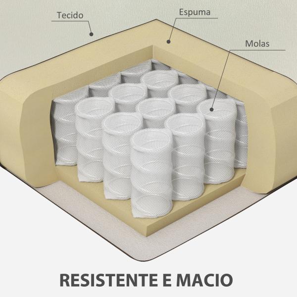 Poltrona Sala de Estar Estofada em Veludo Poltrona de Leitura com Assento com Botões e Pés de Madeira 76x79x82 cm Creme