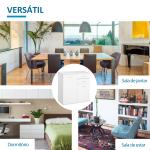 Armário Aparador Multiuso com Portas e Gavetas Amplo Espaço de Armazenamento para Sala de Estar 71x35x76cm Branco