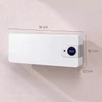 Aquecedor Elétrico de Parede 2000W com 3 Modos, Wi - Fi, Ecrã LED, Termóstato, Temporizador e Oscilação Branco