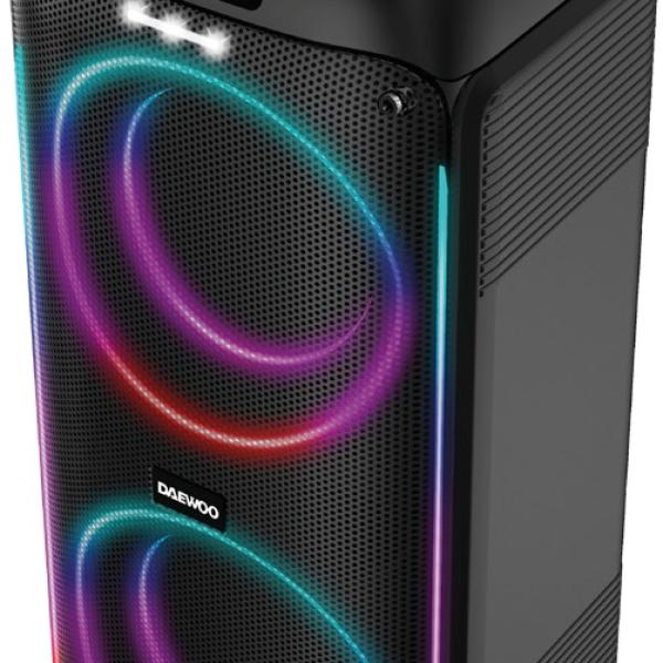 Coluna Portátil LED Bluetooth 40W RMS DW3010 c/ Microfone - DAEWOO