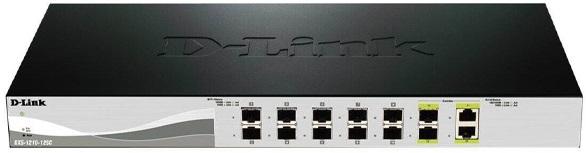 Switch de Rede 12 Portas Gerido L2 1U (Preto) - D - LINK