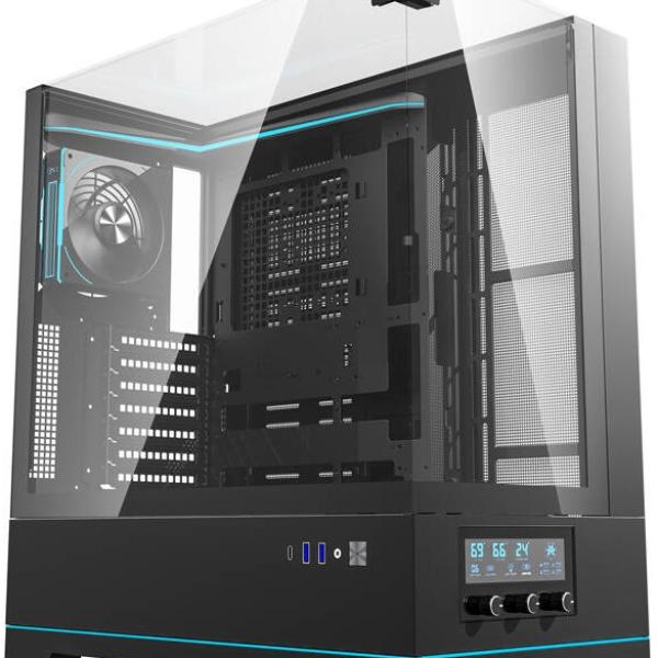 Caixa ATX DY450 PRO + 1 Ventoinha (Preto) - DARKFLASH