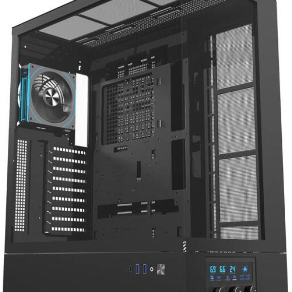 Caixa ATX DY451L PRO + 1 Ventoinha (Preto) - DARKFLASH