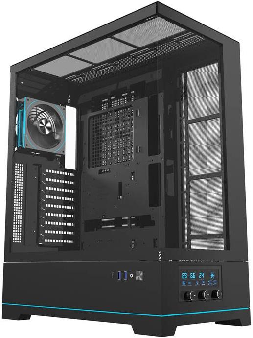 Caixa ATX DY451L PRO + 1 Ventoinha (Preto) - DARKFLASH