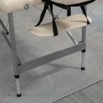 Marquesa de Massagem Dobrável com Altura Ajustável 7 Níveis Apoio de Cabeça e Apoio de Braços 185x70x58 - 82 cm Bege