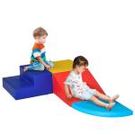 Conjunto de 4 Blocos de Psicomotricidade para Crianças Blocos de Construção Brinquedo de Aprendizagem Multicor