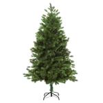 Árvore Artificial de Natal com Base Dobrável 934 Galhos PE e PVC Árvore de Natal Decorativa para Exterior Interior Ø105x210cm Verde