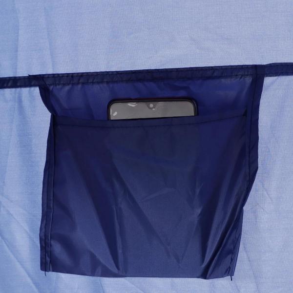 Tenda de Duche para Campismo Dobrável Pop UP Tenda de Privacidade com proteção UV e Tecido Impermeável 100x100x185cm Azul Escuro